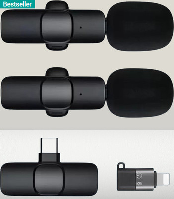 Khatusha Z304 K9 Lapel Dual Wireless Mic Youtube,Vlogging,Recording for iPhone/Android Microphone
