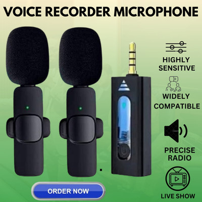 GUGGU K35 Wireless Collar Microphone for YouTube Video & Voice Recording InterviewM216 Microphone