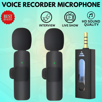 GUGGU K35 Wireless Collar Microphone for YouTube Video & Voice Recording InterviewU189 Microphone