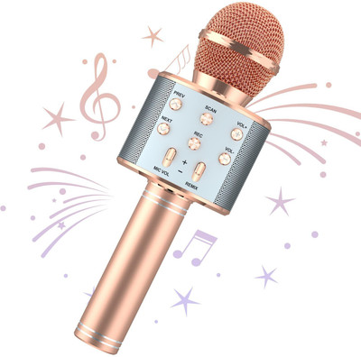 Acesquare Mike With Speaker Bluetooth For Kids Microphone