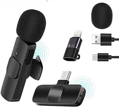 hybite Wireless PLUG AND PLAY Mic with Type-C & Lightning Connector Microphone
