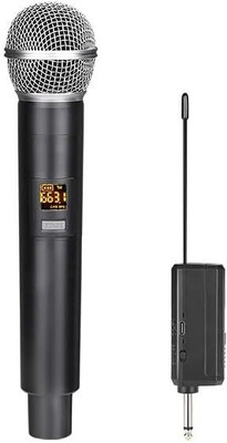 Adiohub HY-07 Wireless Mic, Dynamic Microphone, Karaoke Handheld mic System 6.35mm Jack Microphone