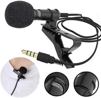 Fgkitoflex 3.5mm Clip Mic For Youtube, Collar Mike for Recording, Lapel Mic Microphone Microphone