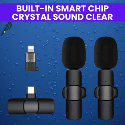 GUGGU K9 Dual Wireless Microphone, Bluetooth Collar Mic for Interview/YouTubeY431 Microphone