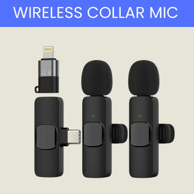 Clairbell K9 Dual (Wireless Microphone) With Bluetooth Mic & Plug for Vlogging/YouTubG478 Microphone