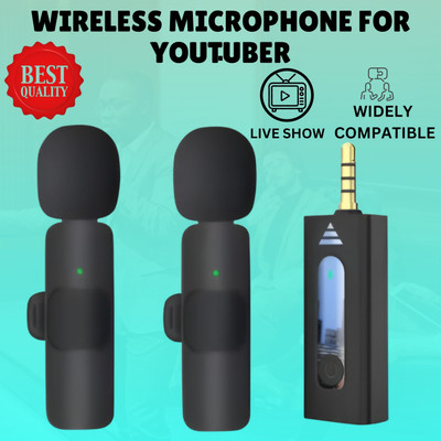GUGGU K35 Wireless Collar Microphone for YouTube Video & Voice Recording InterviewI340 Microphone