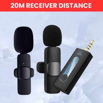 GUGGU K35 (Wireless Microphone)Bluetooth Collar Micfor YouTub/Live Stream/VloggingO444 Microphone