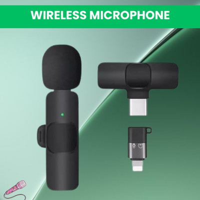 FRONY K8 Wireless Microphone, 2-in-1 Lavalier Mic with for Vlogging/YouTube/StreamZ145 Microphone