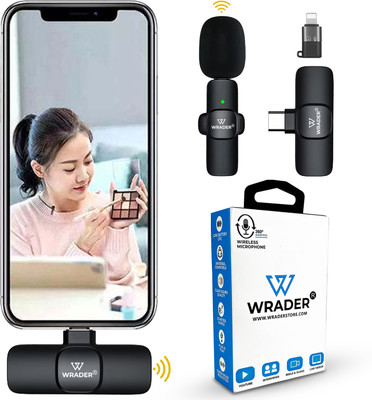 WRADER Wireless Lavalier Mic with Noise Reduction for Video Recording and Vlogging Microphone