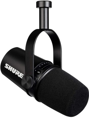 Shure MV7 USB Microphone for Podcasting, Live Streaming & Gaming Built-In Headphone Output