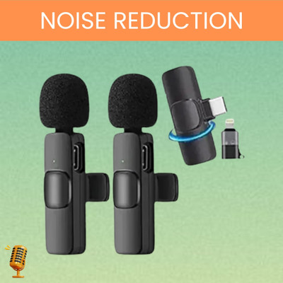 GUGGU K9Dual Wireless Microphone Plug& Bluetooth Collar Mic forLive Stream/YoutubeO183 Microphone