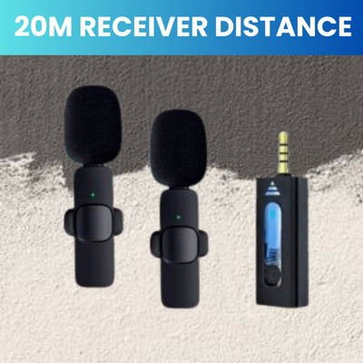 GUGGU K35 (Wireless Microphone)Bluetooth Collar Micfor YouTub/Live Stream/VloggingP253 Microphone