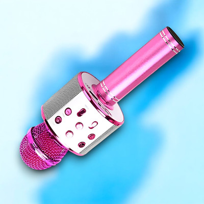 Shamsa X64 Wireless Singing Ws-858 Mike Multi-function Bluetooth Karaoke Mic Microphone