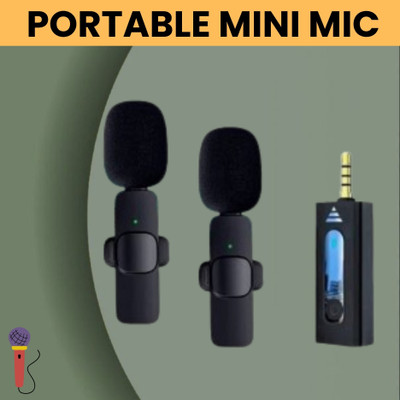 GUGGU K35 Wireless Mic With Collar Microphone forYoutube/Voice Recording/InterviewX153 Microphone