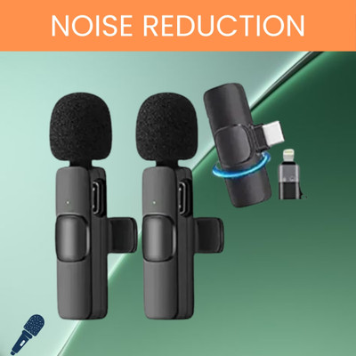 SACRO K9 Dual Wireless Microphone, Bluetooth Collar Mic for Interview/YouTubeP10 Microphone