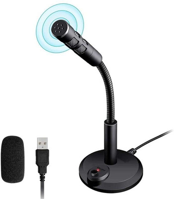 Rhobos USB Condenser Desktop Microphone – Plug & Play PC Mic Microphone