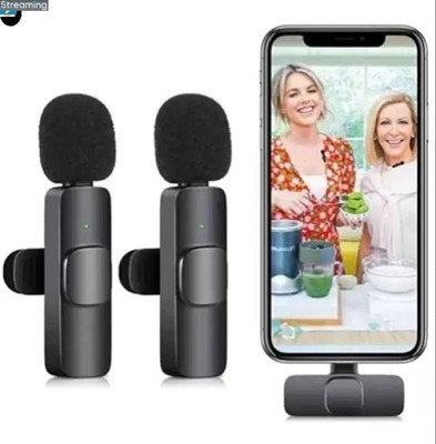 Stybits D44 Max K9 Dual Collar Mic IOS/Android Type C Mic Black(pack of 1) Microphone