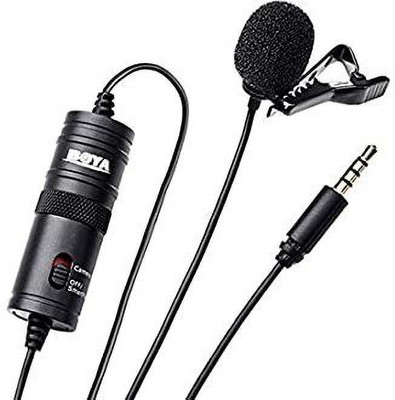 TechBlaze Omnidirectional Lavalier Condenser Microphone for Smartphones,Camera Microphone