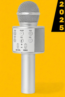 Sagaft X69 Karaoke Mic with Built-in Bluetooth Speaker – Portable & Rechargeable Microphone