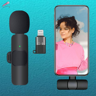 GUGGU K8 Wireless Microphone Mini Portable Recording Clip Mic for Vlogging/YouTubeO442 Microphone