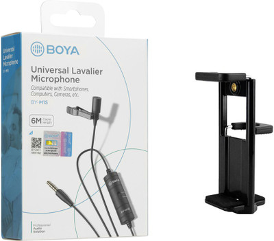 BOYA BY-M1S with mount4 Omnidirectional Lavalier Microphone Microphone