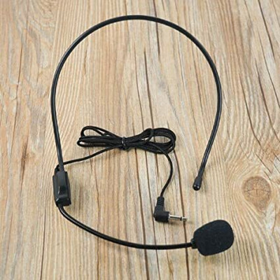 Esselkay Microphone Wired 3.5mm Plug Guide Lecture Speech Headset Mic for Teaching Microphone