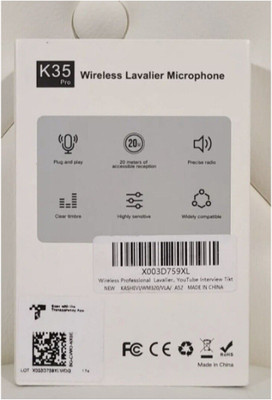 GUGGU BN-K35 Pro Wireless Lavalier Lapel Microphone Noise Cancelling Recording Mic Microphone