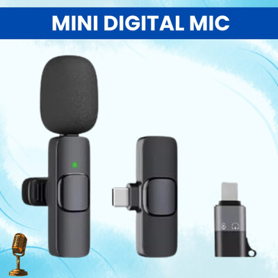 SACRO K8 Wireless Microphone Recording Clip Mic with Receiver for Vlogging/YoutubeQ381 Microphone