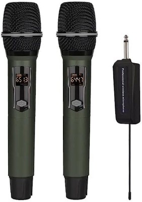 Adiohub Duel UHF Handheld Professional Wireless Microphone Hi-Fidelity Metal Mic System Microphone