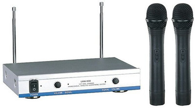 GoodsBazaar LWM-1600 VHF Professional Wireless Microphone System Dual Channel Eastar Cordless Microphone