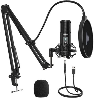 MAONO AU-PM421 USB Microphone, Studio Recording Mic with Touch Mute and Mic Gain Knob Microphone