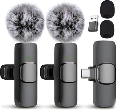 Good One k9 Dual Wireless Lavalier Microphone for Mobile – Plug & Play Mic with USB-C Microphone