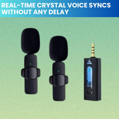 GUGGU K35 (Wireless Microphone)Bluetooth Collar Micfor YouTub/Live Stream/VloggingO260 Microphone