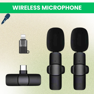 SACRO K9 Dual Wireless Microphone, Bluetooth Collar Mic for Interview/YouTubeP470 Microphone