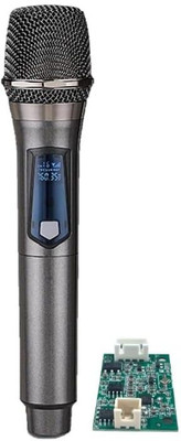 KH Wireless Microphone with Built-in Antenna & Receiver Circuit | UHF Mic System Microphone
