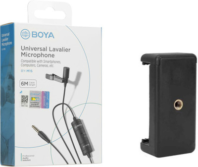 BOYA BY-M1S with mount2 Omnidirectional Lavalier Microphone Microphone