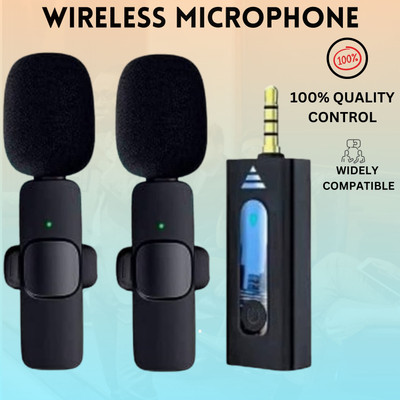 GUGGU K35 Wireless Collar Microphone for YouTube Video & Voice Recording InterviewT463 Microphone
