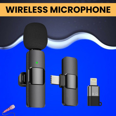 GUGGU K8 Wireless Microphone, 2-in-1 Lavalier Mic with for Vlogging/YouTube/StreamV282 Microphone