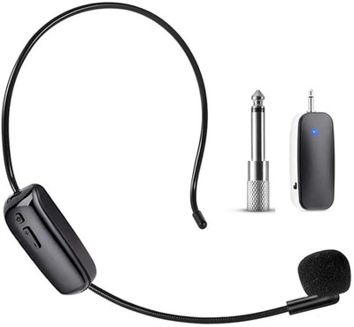 AMG Music Wireless Headset Microphone for Clear Audio Recording and Streaming Speech Stage Microphone