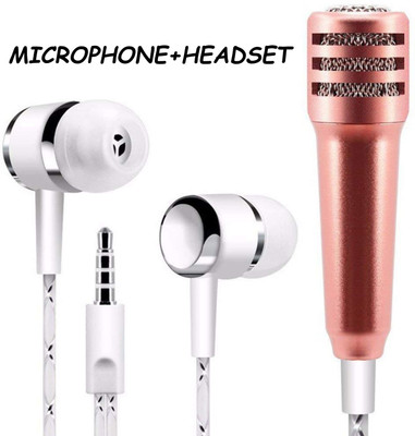 GUGGU Mic for Youtube Audio Cable with Stereo Earphone Compatible with 3.5 jackFG296 Microphone