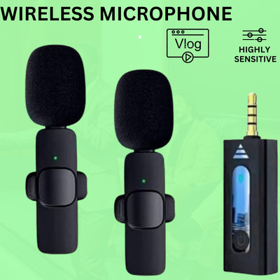 GUGGU K35 Wireless Collar Microphone for YouTube Video & Voice Recording InterviewI250 Microphone