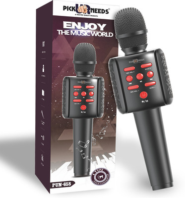 Pick Ur Needs Rechargeable Mic Wireless Bluetooth Handheld Karaoke Microphone for Party Microphone