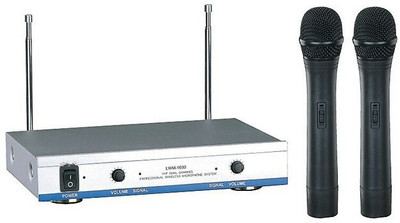 GoodsBazaar LWM-1600 VHF Professional Wireless Microphone System Dual Channel Eastar Cordles Microphone