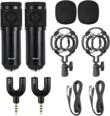 Urban Infotech Professional Dual BM-800 Studio Microphone Kit Mic(Black)