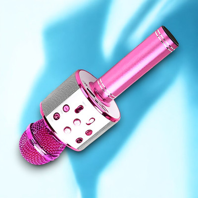 Shamsa X66 Wireless Singing Ws-858 Mike Multi-function Bluetooth Karaoke Mic Microphone