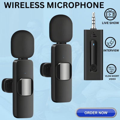 GUGGU K35 Wireless Collar Microphone for YouTube Video & Voice Recording InterviewC2 Microphone