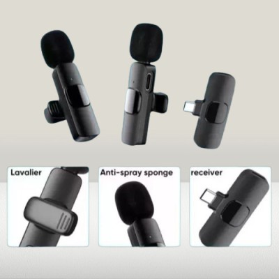 3BAAN R450 K9 Wireless Professional Interview/Vlogging Noise Reduction (Pack of 1) Microphone