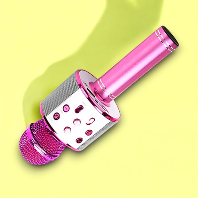 Shamsa X222 Wireless Singing Ws-858 Mike Multi-function Bluetooth Karaoke Mic Microphone