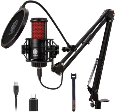 Digimore D-500 USB Condenser Microphone Kit for Podcast, Gaming & Live Streaming Microphone