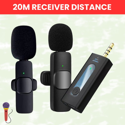 GUGGU K35 Wireless Mic With Collar Microphone forYoutube/Voice Recording/InterviewX196 Microphone